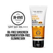Dr. Sheth's Kesar & Kojic Oil-Free Sunscreen SPF 50+ PA++++ In-Vivo Tested For Pigmentation (30g)