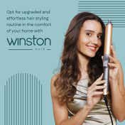 Winston Hair Curler Tong with Adjustable Heat Setting - Grey