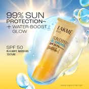 Lakme Water Light Gel In-Vivo tested SPF 50 PA++++ Sunscreen with Niacinamide For Oily Skin (50 g)