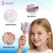 Majestique Mini Cartoon Travel Friendly Hair Brush for Kids