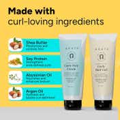 Arata Curl Styling Combo Mini for Curly Frizzy and Dry Hair Reduces Frizz (2 pcs)
