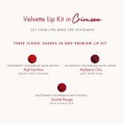 Hyue Velvette Kiss Gift Set - Crimson (3 pcs)