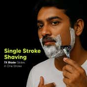 LetsShave Pro 7 World's First 7 Blade Razor for Men with Handle + 2 Blades (4 pcs)