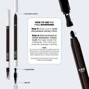 FAE BEAUTY Eye-Deal Intense Gel Kajal With Sharpener & Fine Bristle Brush Shade - Brown Sugar (0.35 g)