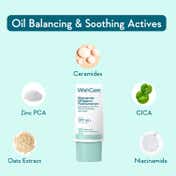 WishCare Niacinamide Oil Balance Fluid Sunscreen for Oily Skin - SPF50 PA++++ In-Vivo Tested (30 ml)