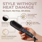 Tash Hair Glide Connect Hair Straightener Brush with 11 Temperature Settings