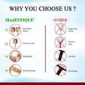 Majestique Double-Sided Magnifying Makeup Mirror 1X & 10X - Golden