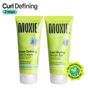 Moxie Beauty Curly Vibe Setter Duo - Defining Curl Cream & Flexi Styling Serum Gel for Curly Hair