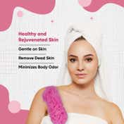 VEGA Luxury Long Handle Bath Brush for Men & Women Body Scrubber for Dead Skin Exfoliator (BA-1/2N)