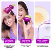 Foxtale Hula Hoop Silk Skin Kit Exfoliating Body Wash + Exfoliating Body Scrub (4 pcs)