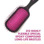 Alan Truman Knot No More Detangling and Hair Care Brush - Pink Hot Glare (1 Pc)