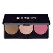 Pilgrim 3-in-1 Face Palette Blush, Highlighter & Contour - Sultry Romance (12 g)