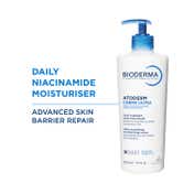 Bioderma Atoderm Creme Ultra Niacinamide Moisturizer-Boosts Hyaluronic Acid, Ceramides (500ml)