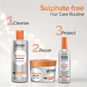 Streax Botbrazil Sulphate-Free Haircare Routine for Chemically Treated Hair Contains Shampoo, Mask & Serum