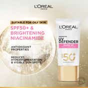 L'Oreal Paris UV Defender Serum Protector Sunscreen SPF 50 PA+++ - Bright & Clear (50ml)