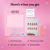 RENEE Stick On Nails - Cat Eye Nail 04 (Pack of 30)