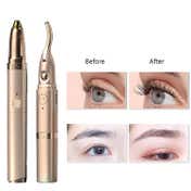 SEMINO Lash Styler 2 in 1 Eyelash Curler and Eyebrow Trimmer for Women - Golden