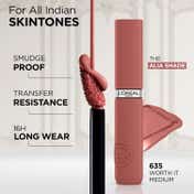 L'Oreal Paris Worth It Gift Box With Liquid Lipstick 635 & Hair Serum (2 pcs)