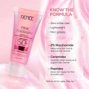 Renee Pink Therapy PDRN 2-In-1 Sunscreen + Moisturiser SPF 50 PA+++ (50 g)