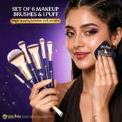 Swiss Beauty Harry Potter Patronus Makeup Brush Set with Puff (7 pcs)