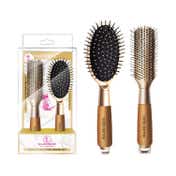 Majestique Golden Antistatic Hair Brush Set (2 pcs)