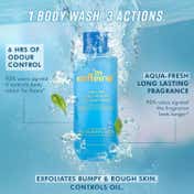 mCaffeine Take A Dip 3-in-1 Perfume Body Wash - Odour Control, 2% Salicylic acid, Aqua Fresh Scent