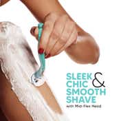 LetsShave Evior 6 Shaving Razor Mid-Flex Blades & Dual Moisture Bar infused for Women (1 pc)