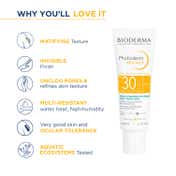 Bioderma Photoderm AKN Mat SPF 30 PA+++ Sunscreen for Oily & Acne-Prone Skin, In Vivo Tested (40ml)