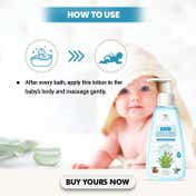 TNW The Natural Wash Moisturizing Baby Body Lotion for Soft Skin (160 ml)
