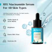 Pilgrim Niacinamide Face Serum & Hydra Glow SPF 50+ PA++++ Gel Sunscreen Combo For Glass Skin Glow