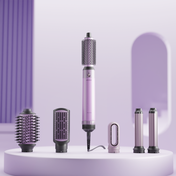 Winston 6 in 1 Hair Blow Brush Multi Styler - Purple