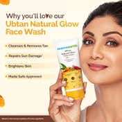 Mamaearth Ubtan Natural Glow Face Wash with Turmeric & Saffron (200 ml)