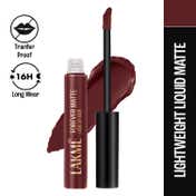 Lakme Forever Matte Liquid Lip 16hr Lipstick Lightweight & Transferproof - Wine Touch (5.6 ml)