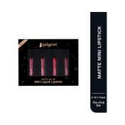 Pilgrim Matte Me Up! Mini 4 In 1 Liquid Lipstick - The Pink Sin (4 pcs)