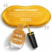 Lakme Ultimate Glam, Eye Liner, Quick Drying, Water Resistant, Smudgeproof, Golden - (9 ml)