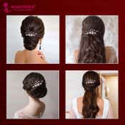 Majestique Stylish Korean Pearl Rhinestones Hairpin