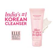 The Face Shop Rice Water Bright Foaming Cleanser - Best Korean Face Wash for Even Tone Skin (100ml)