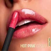 Lakme Glitterati Lip Glaze with Vegan Collagen for Glossy Lips - 203 Hot Pink Cosmo (5 ml)