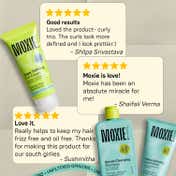 Moxie Beauty Curly Essentials Travel Trio - Shampoo, Conditioner & Curl Cream for Curly Hair