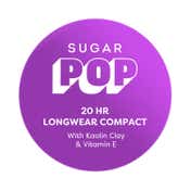 SUGAR POP 20 HR Longwear Compact with Kaolin Clay and Vitamin E - 02 Beige (9 g)