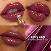 Lakme 9to5 Hya Beach Edit Lip Gloss Stain, Hydrating, Long Lasting, SPF 15 - 4 Berry Binge, (10 ml)