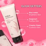 The Face Shop Rice Water Bright Foaming Cleanser- Best Korean Face Wash for Glowing Skin (150 ml)
