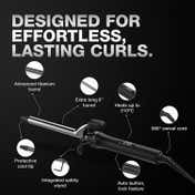 Ikonic Professional Curling Tong CT-16- 2.0, Advance Titanium Barrel, Reduces Frizz and Static 1's