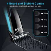 VGR V-183 Hair & Beard Trimmer for Men 120-Min Runtime 5 Length Settings LED Display
