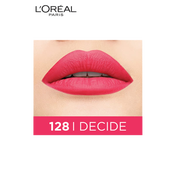 L'Oreal Paris Rouge Signature Matte Liquid Lipstick - 128 I Decide (7 g)
