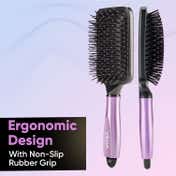 Vega Paddle Hair Brush with Cleaning Comb for Men & Women (E18-PB)