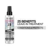REDKEN One United 25 Benefit Leave-In Treatment,Detangles, Controls Frizz & Adds Shine (150 ml)