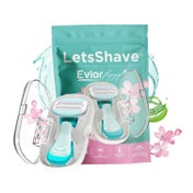 Letsshave Evior Flyyy World's First 6 Blade Compact Shaving Razor for Women with Protective Case