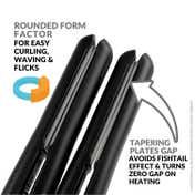 Alan Truman TAME Hair Straightener with Ceramic Plates & Adjustable Heat for Smooth Styling (1 Pc)