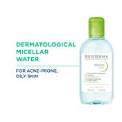 Bioderma Sebium H2O Cleansing Water Makeup Remover for Combination to Oily Skin (250ml)